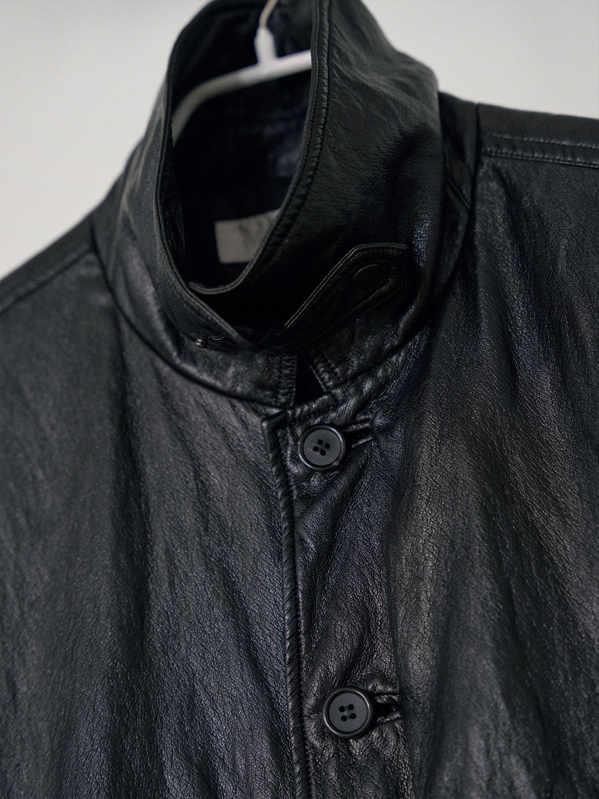 Soft Leather Blouson - Black 11