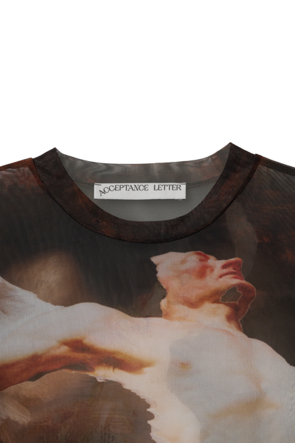 Snooze Long-Sleeve Mesh Top