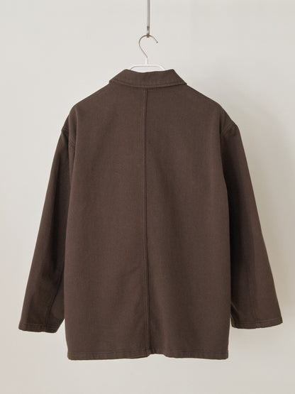 MARAN Cotton Twill Coverall Jacket - Brown 商品画像19/19