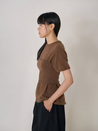 Cashmere Bustier - Brown 4