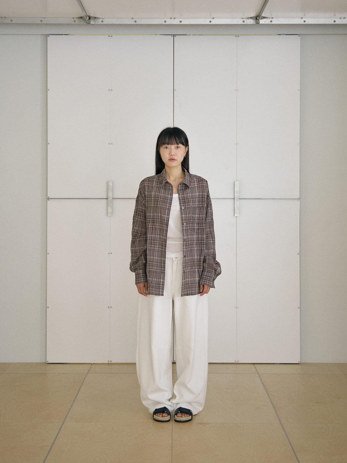 MARAN Check Wire Shirt - Brown 商品画像18/21