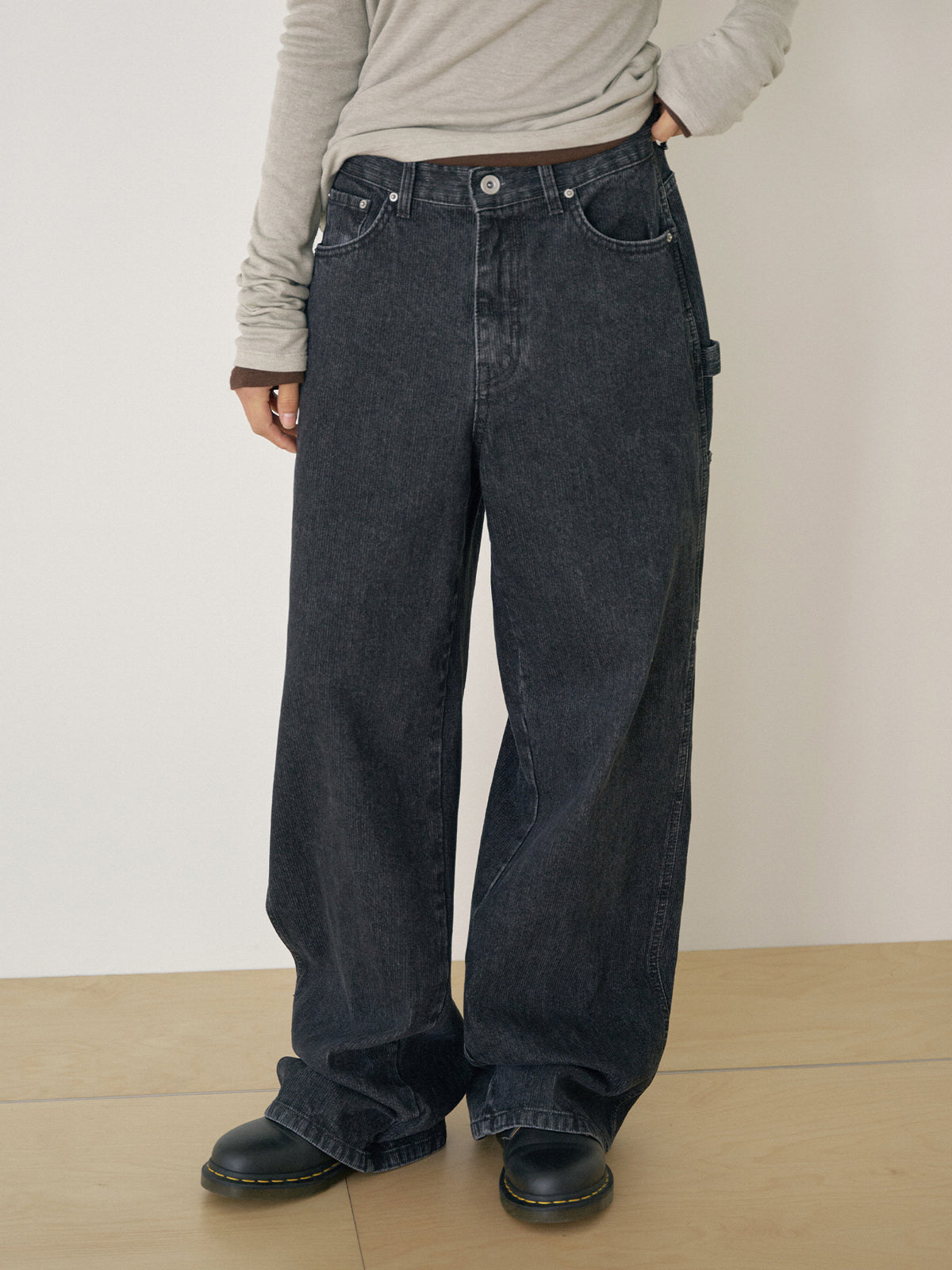 MARAN Corduroy Work Pants - Black 商品画像16/21