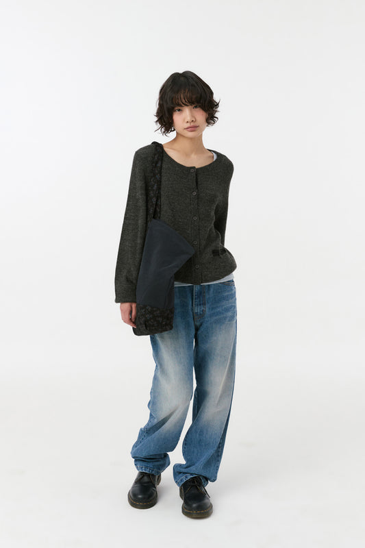 VINTAGE EMBROIDERED DENIM PANTS, BLUE