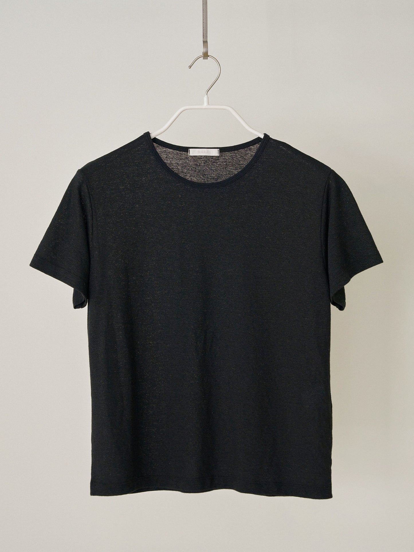 Linen Basic Short Sleeve - Black
