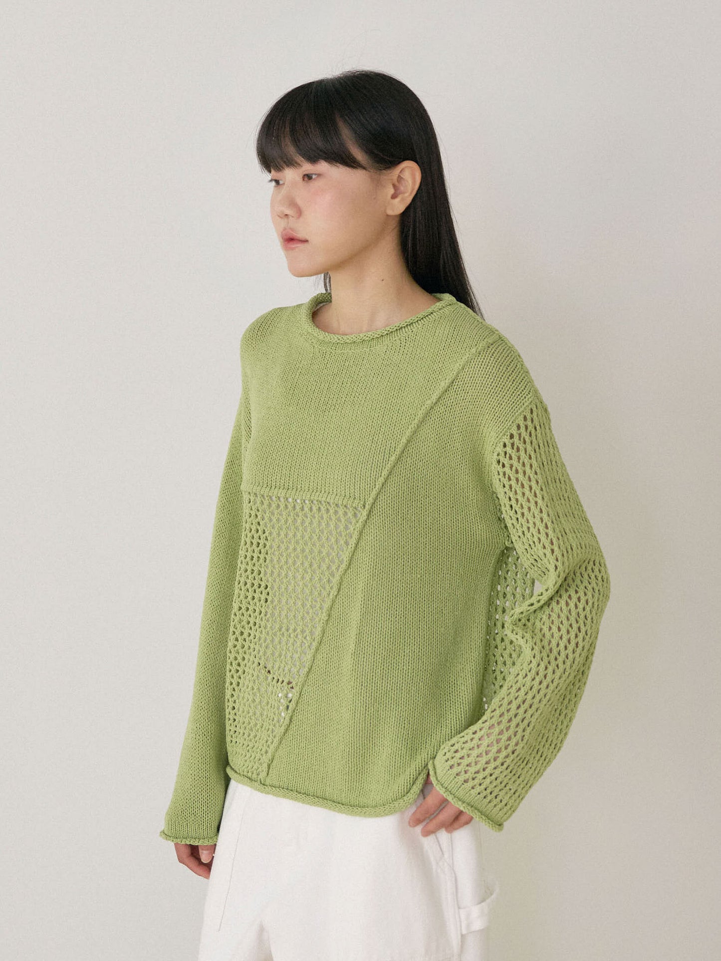 Summer Block Pullover - Green