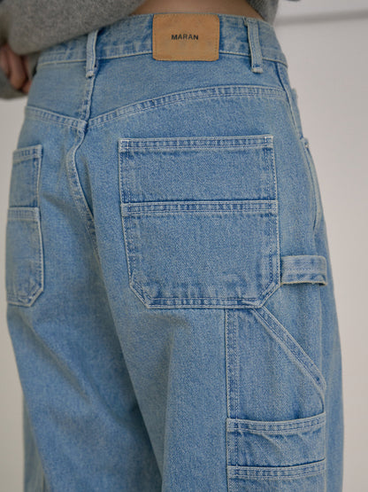 Indigo Denim Work Pants - Indigo 12