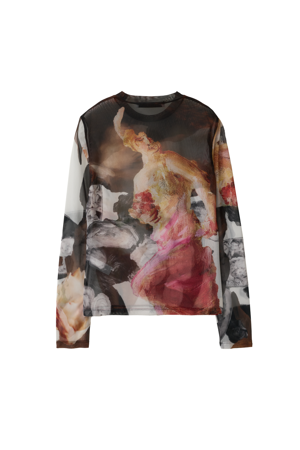 Snooze Long-Sleeve Mesh Top