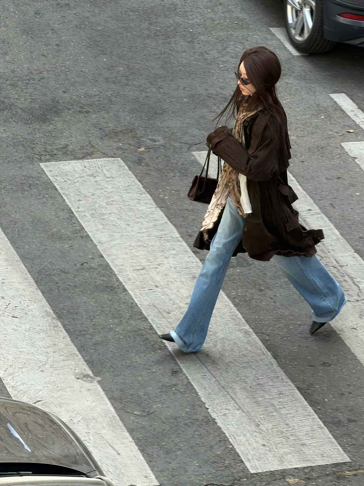 Suede Inkle Trench Coat