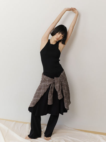 Check Wire Shirt - Brown 2