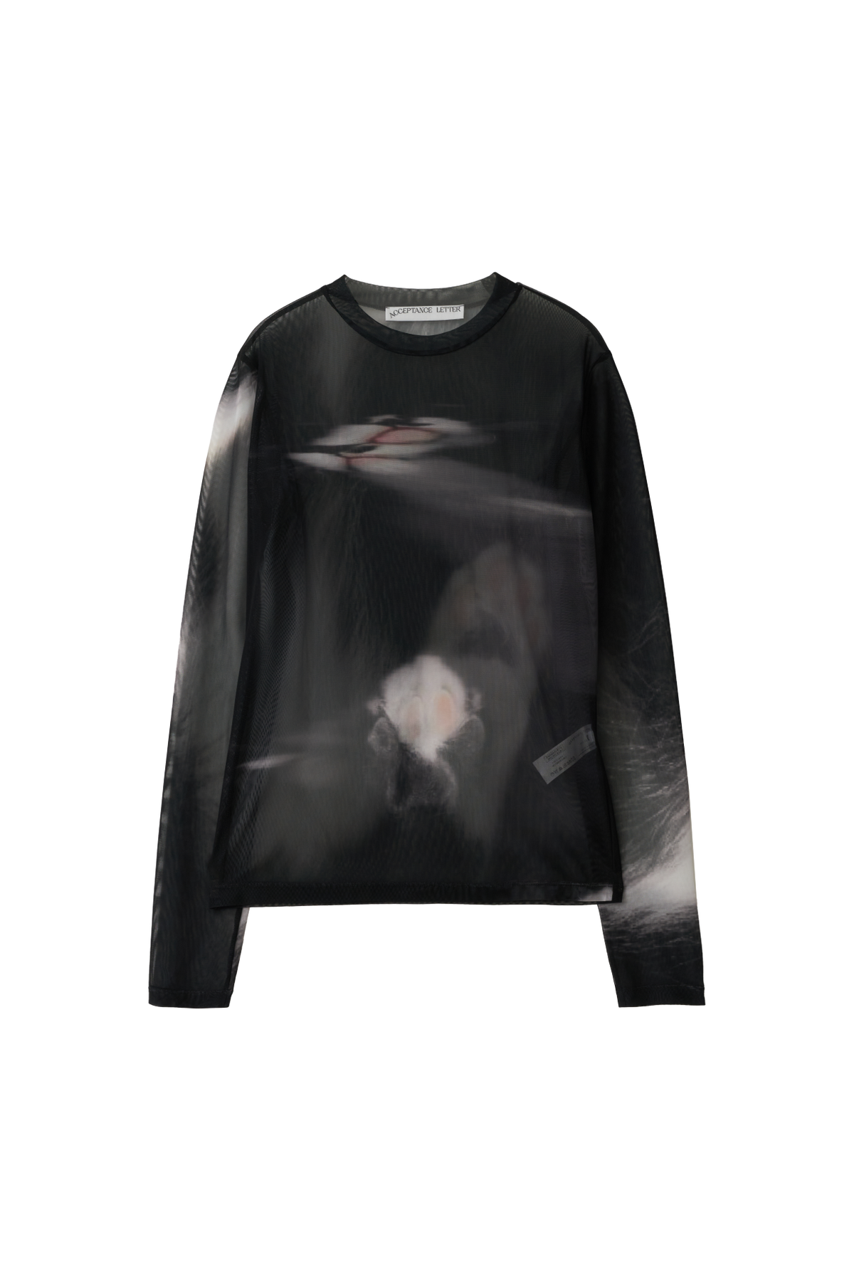Feline Long Sleeve Mesh Top