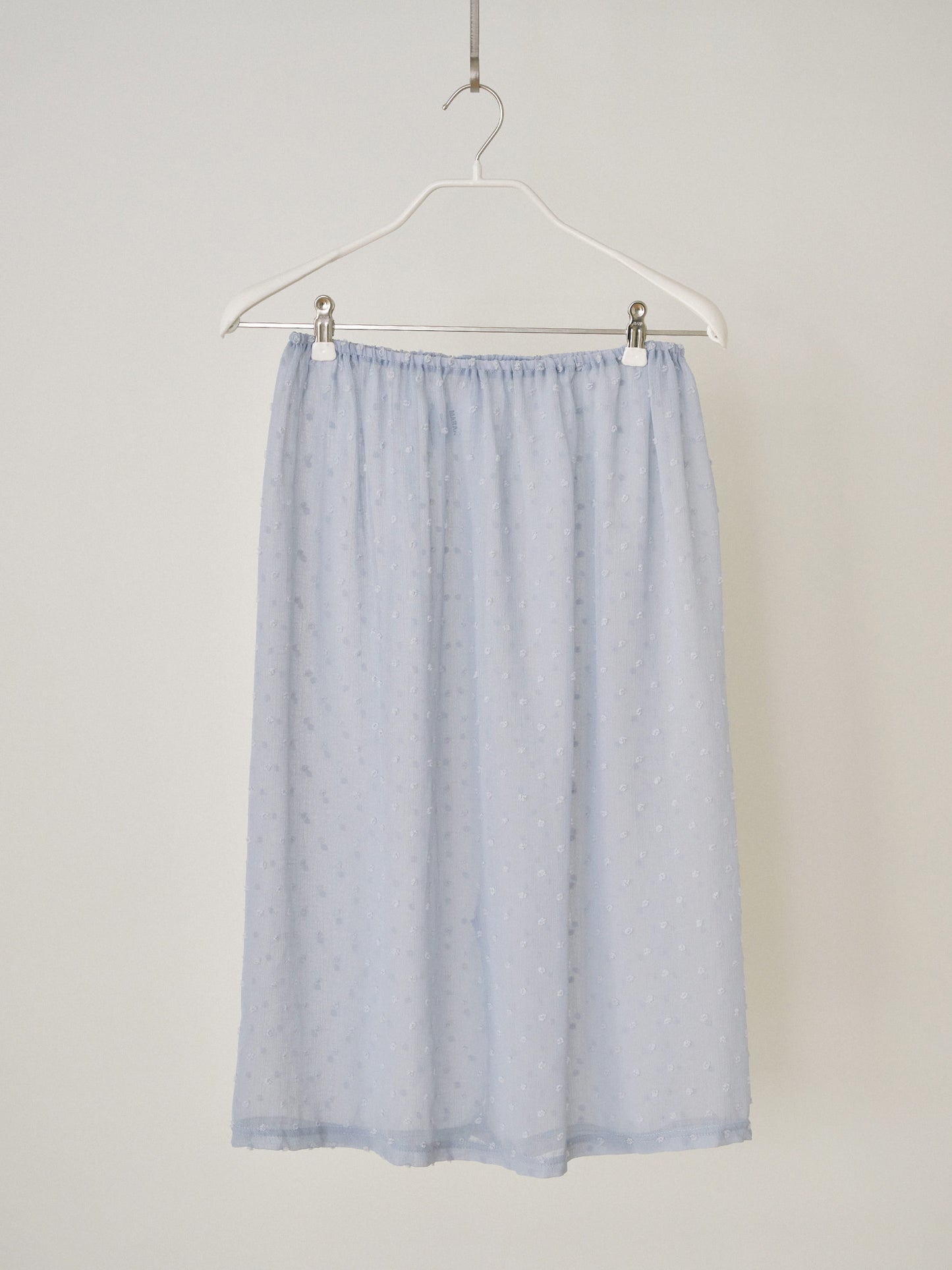 Dot Slit Skirt - Blue