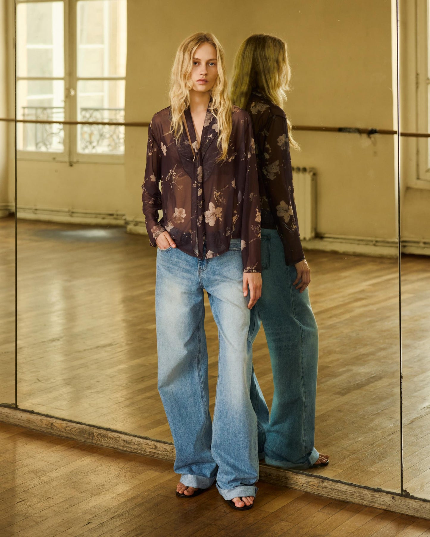 Wide Cuff Denim