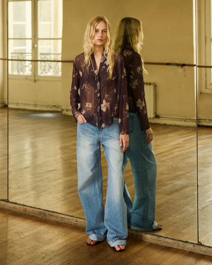 Wide Cuff Denim