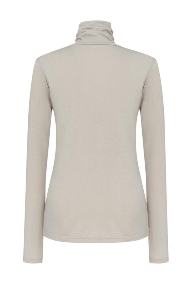 [MORE THAN YESTERDAY]Lyocell Turtleneck Top