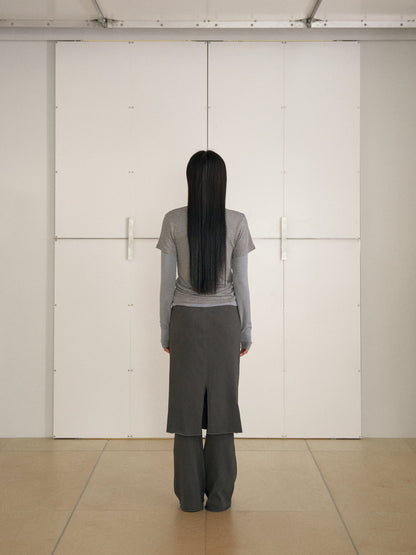 MARAN Pigment Rib Skirt - Charcoal 商品画像14/19
