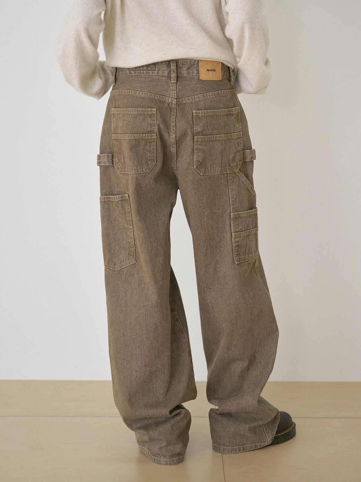 Corduroy Work Pants - Beige 2