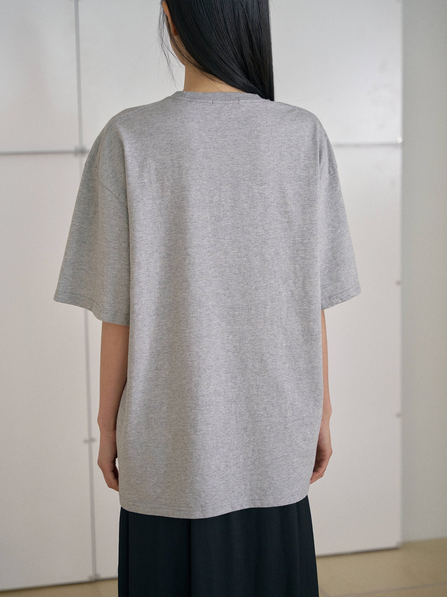 Crack Lettering Short Sleeve - Gray
