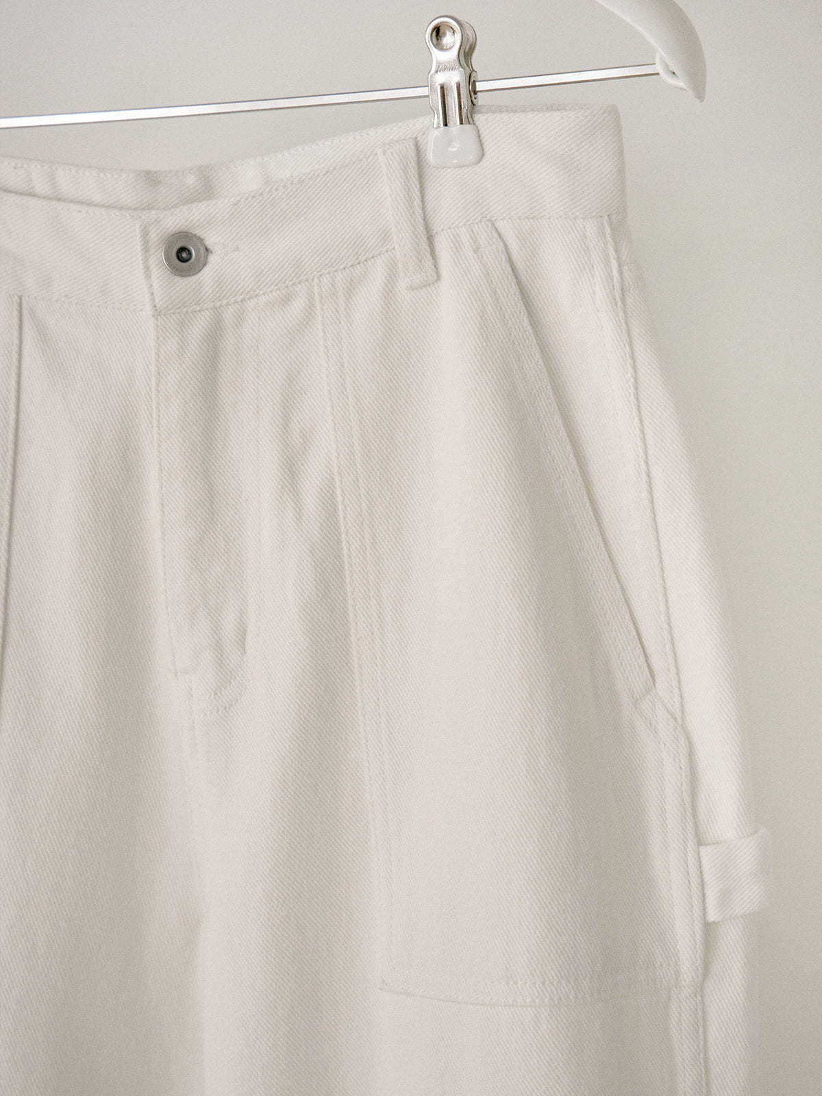 Cotton Twill Fatigue Pants - Ivory 11