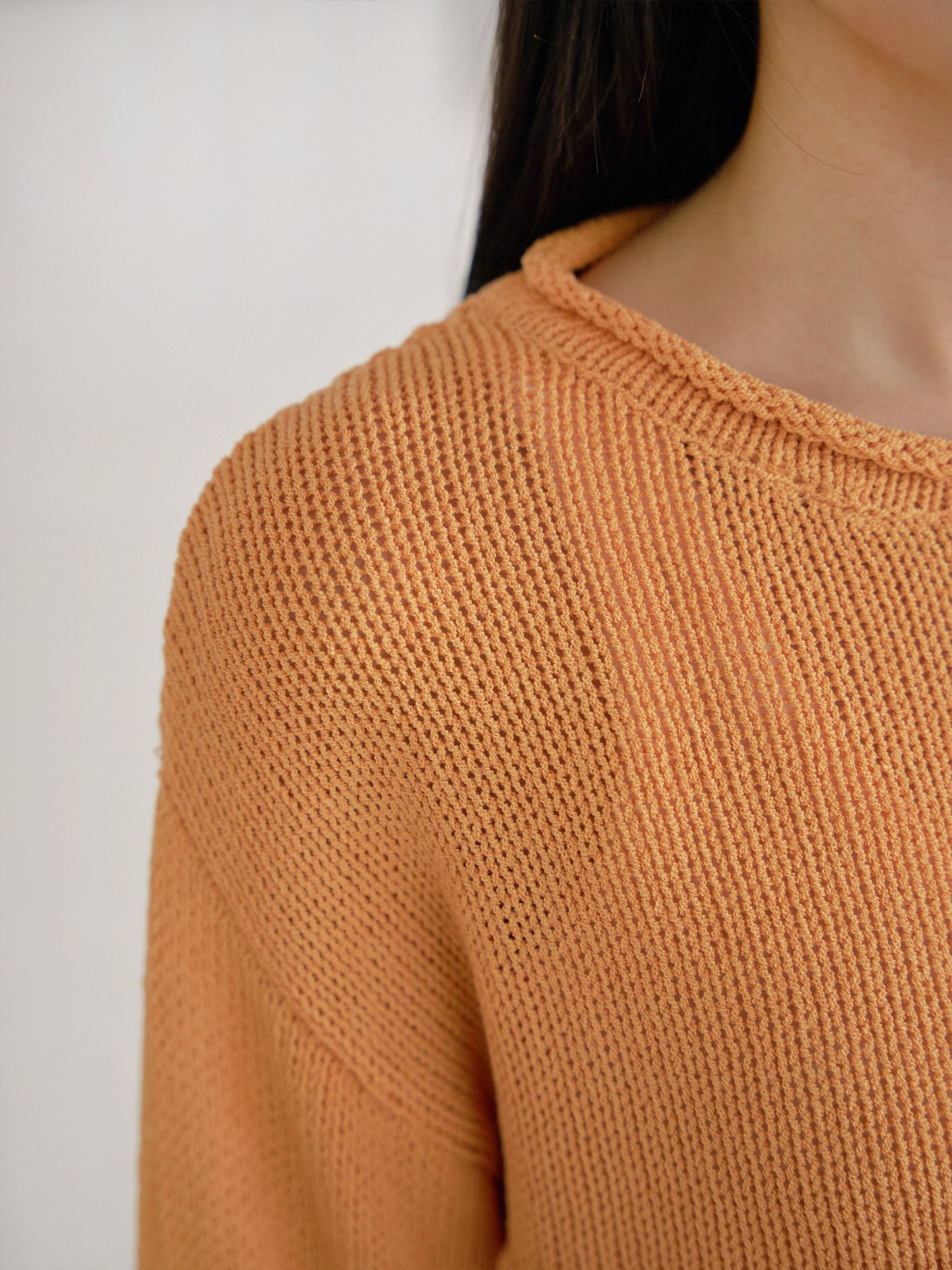 Summer Block Pullover - Orange