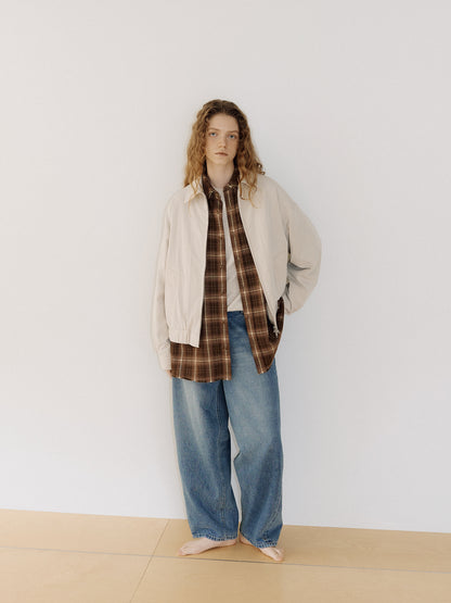 Washed Gabardine Blouson - Beige 4