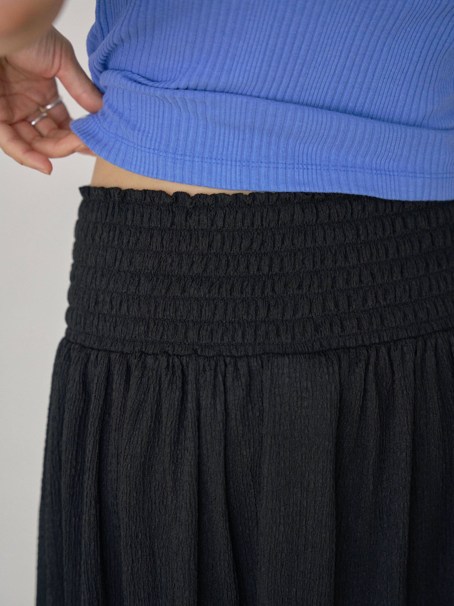 Soft Banding Skirt - Black