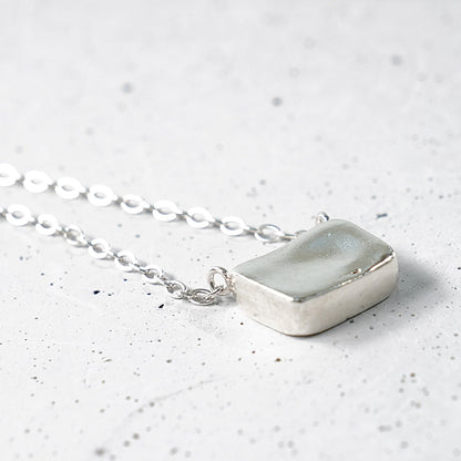 [SUMMER TAG SOL] HOLD BUTTON 925 SILVER NECKLACE