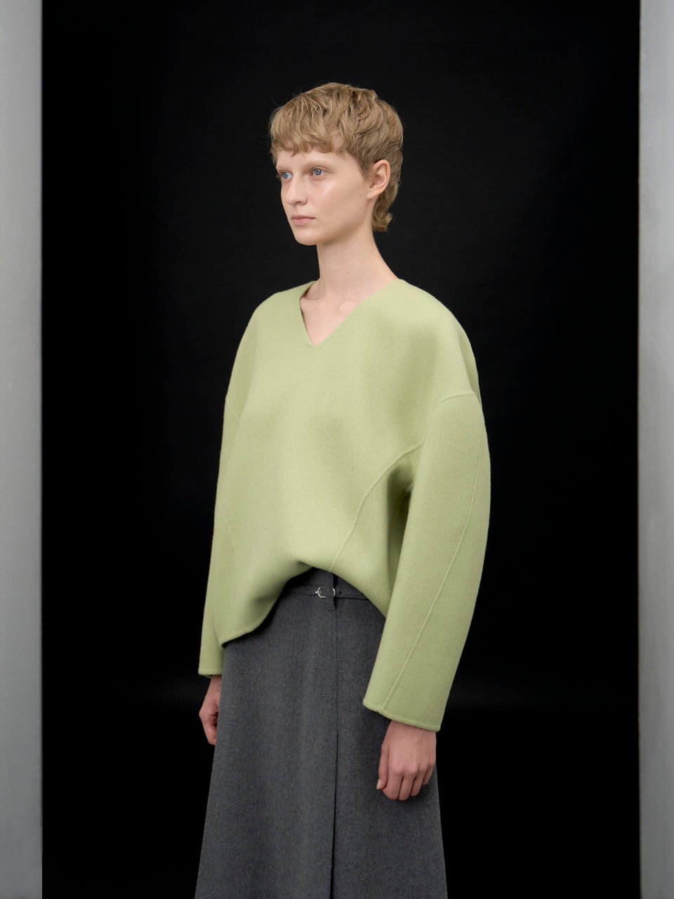 【ARIK. アリク AW】Sarin wool pullover jumper Apple green