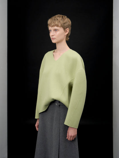 [ARIK. Arik AW] Sarin wool pullover jumper Apple green