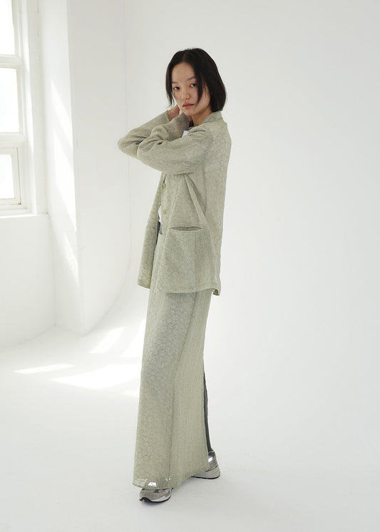 BABY FLOWER SKIRT -KHAKI