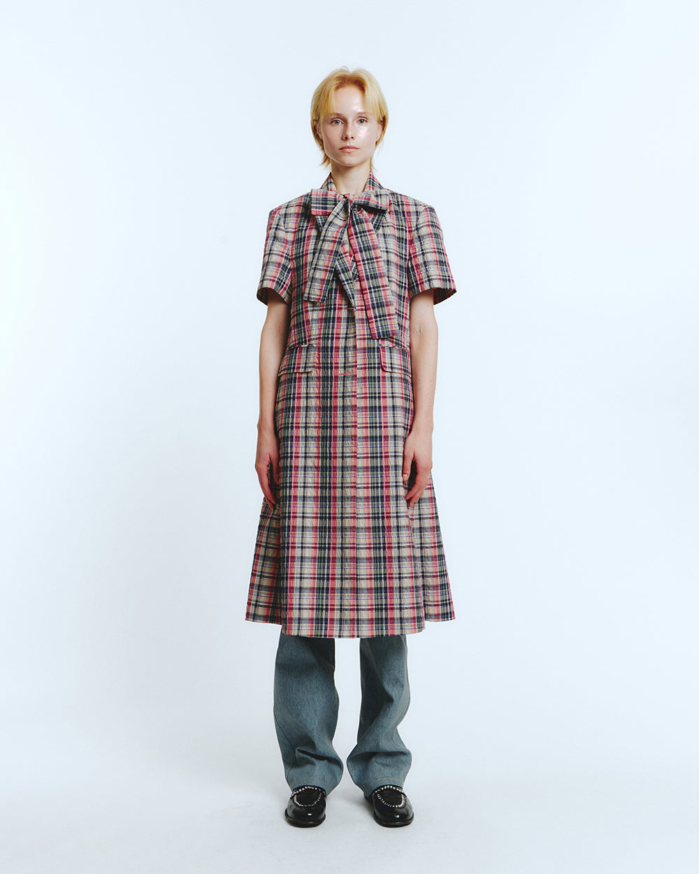 HALF SLEEVE COAT Multi Check