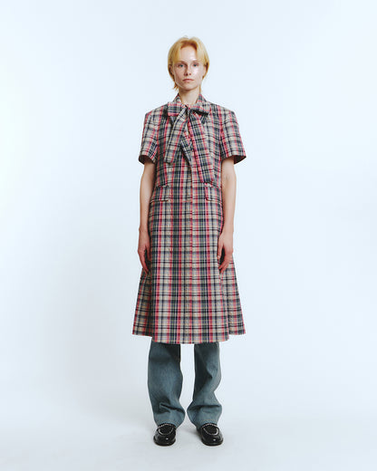 HALF SLEEVE COAT Multi Check