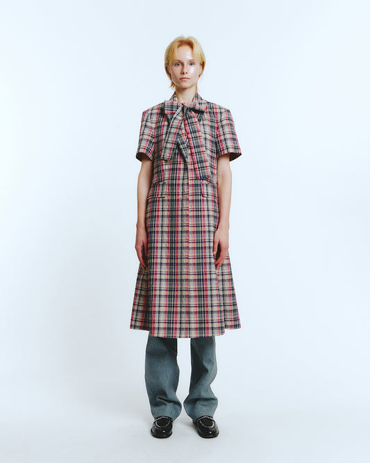 HALF SLEEVE COAT Multi Check