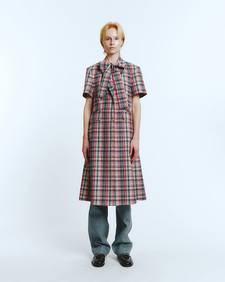 HALF SLEEVE COAT Multi Check