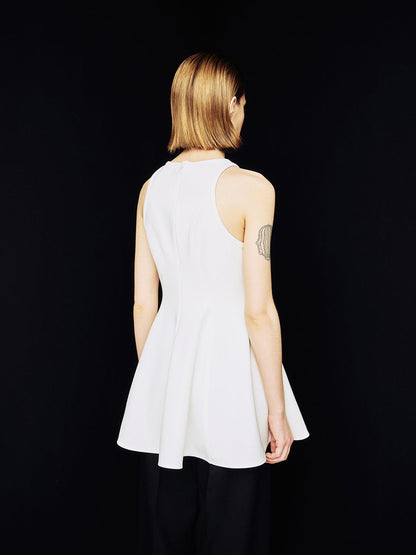 [ARIK.] [24SS] MIRA panel flare sleeveless top Ivory