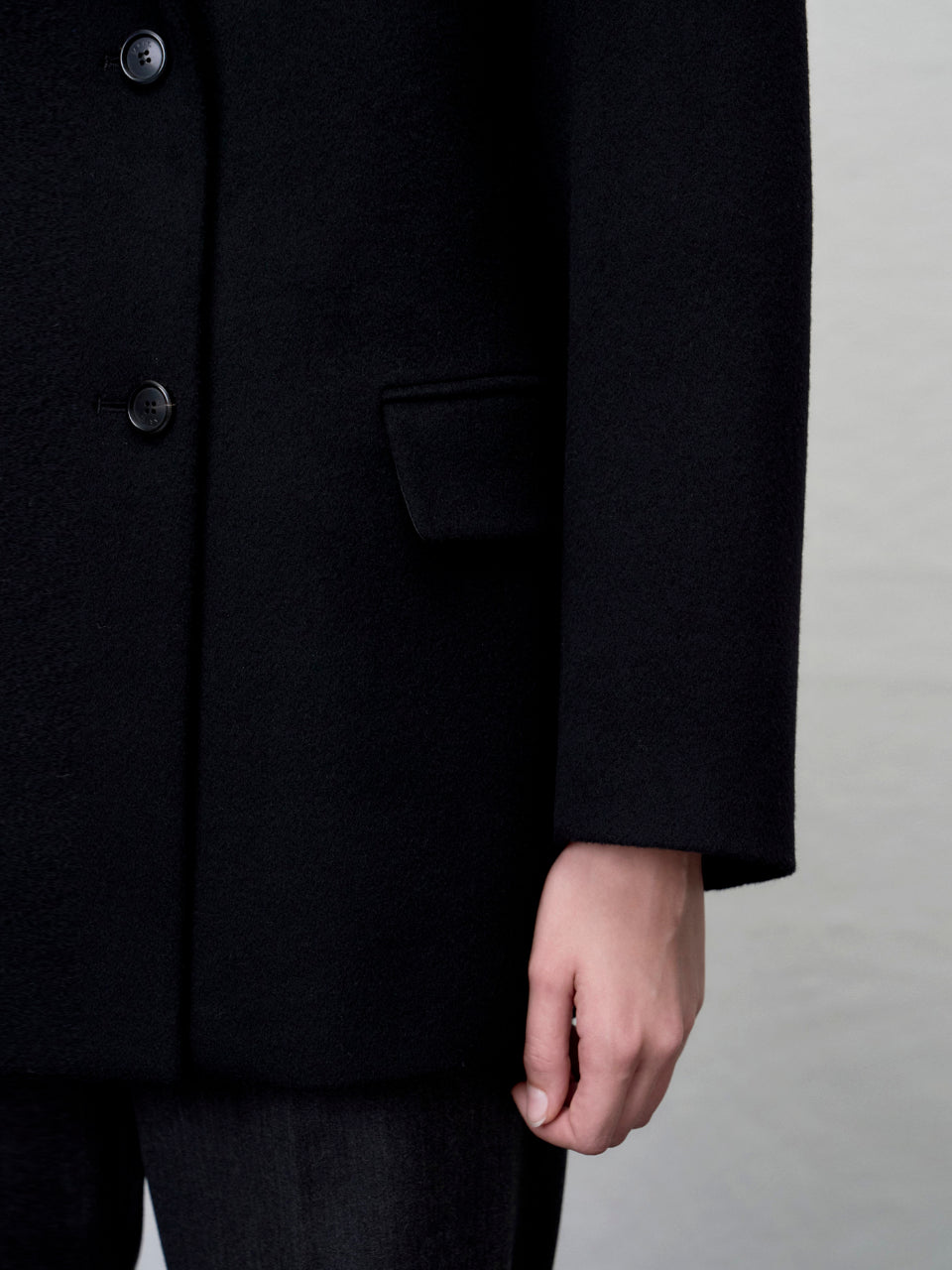 【ARIK. アリク AW】Sagit wool volume jacket Black