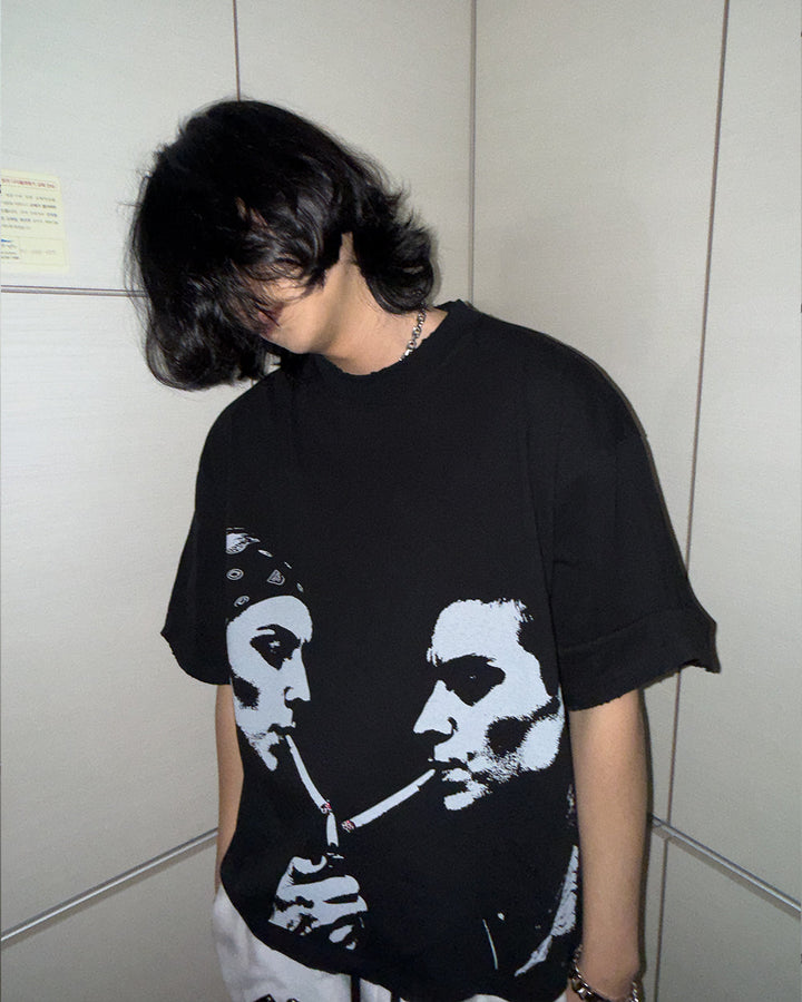 Smoking girls tee BK