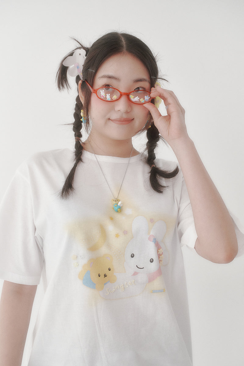 [X YOUNGART] Star KIDDY&amp;JINI Beaded T-Shirt