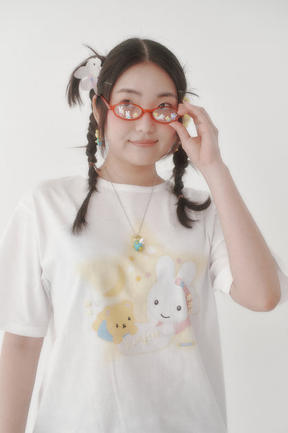 [X YOUNGART] Star KIDDY&amp;JINI Beaded T-Shirt