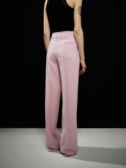 [ARIK.] [24SS] MIRACH layered straight pants Orchid Pink