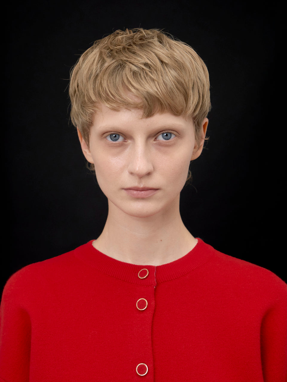 【ARIK. アリク AW】Asellus volume sleeve knit cardigan Red