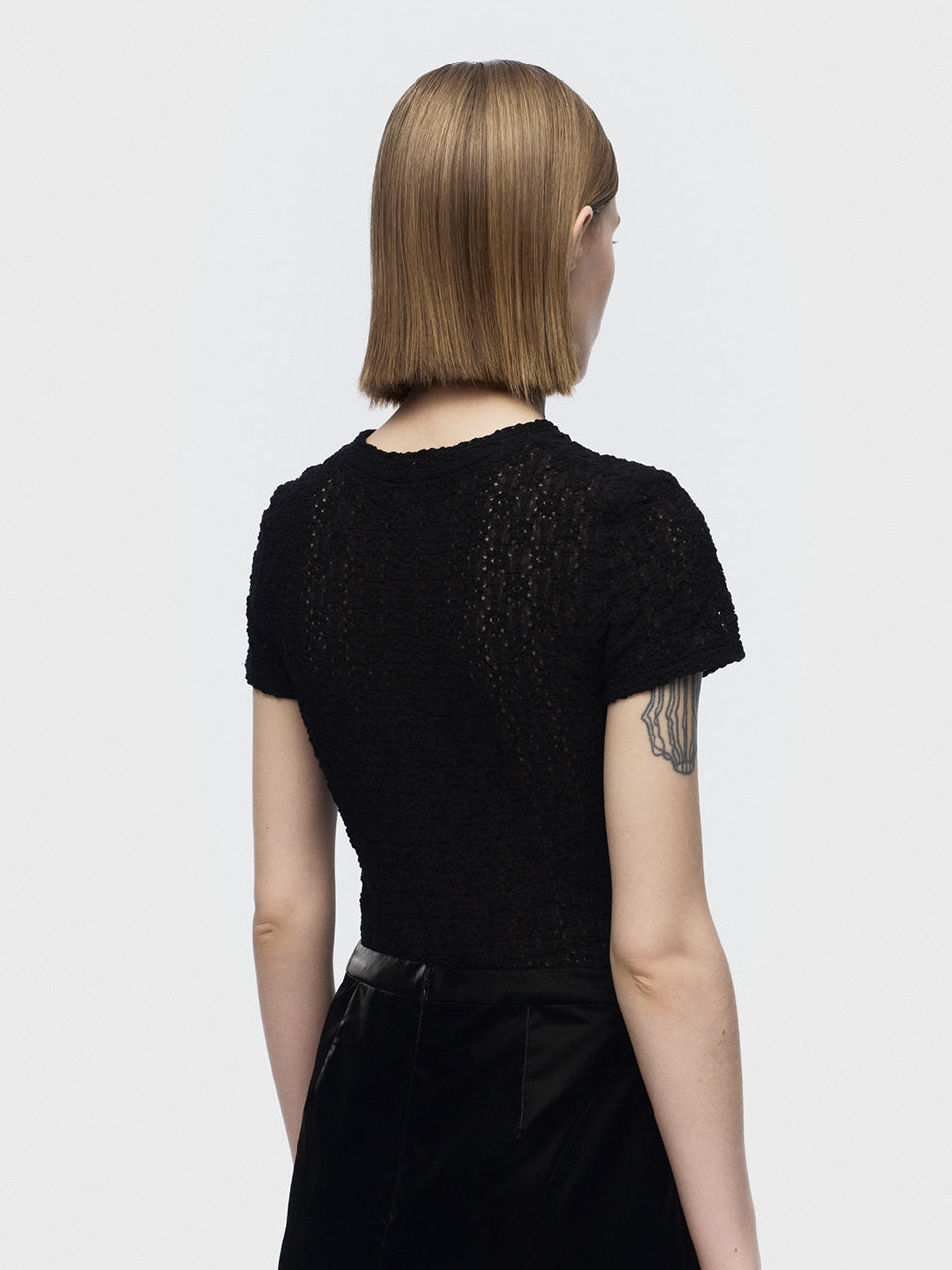 [ARIK. Arik] [24SS] ALRESCHA floral top Black