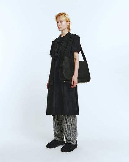 HALF SLEEVE COAT Black