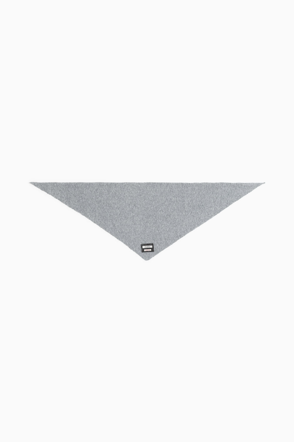 SIGNATURE LABEL KNIT SCARF, GRAY