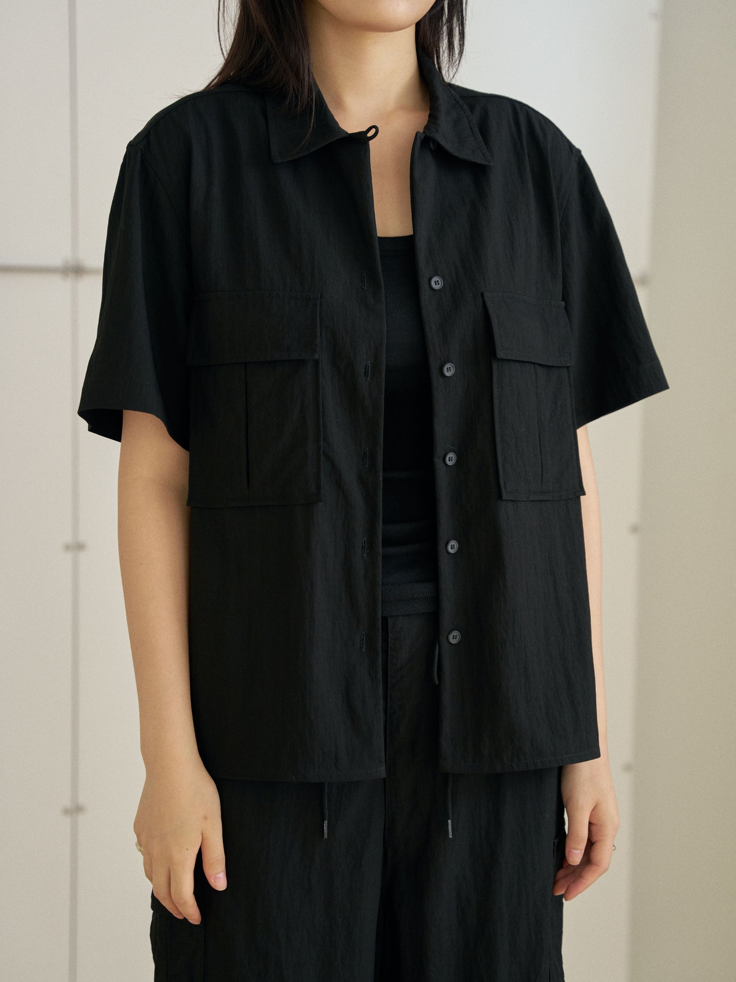 Ray Half Shirt - Black