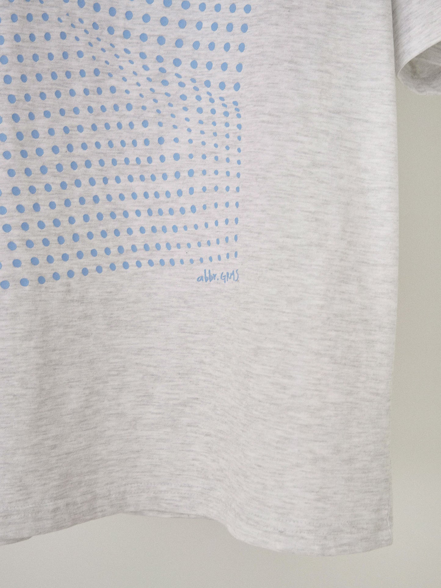 Dot Printing Short Sleeve - Light Gray