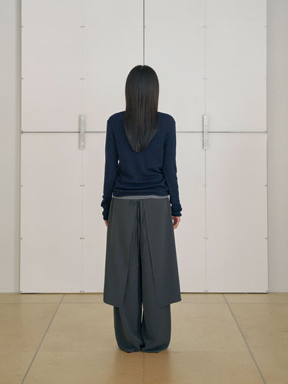 MARAN Skirt Overlay Pants - Charcoal 商品画像16/21