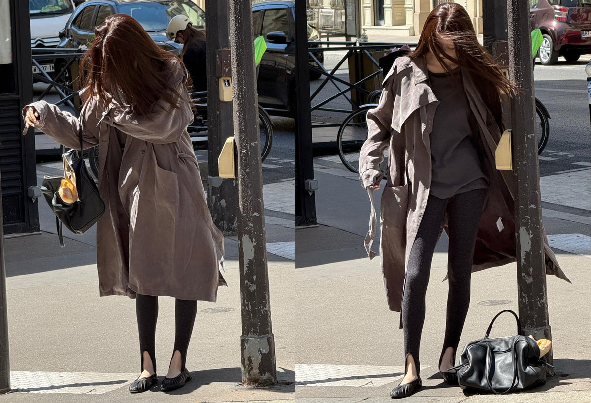 Eyelet Trench Coat