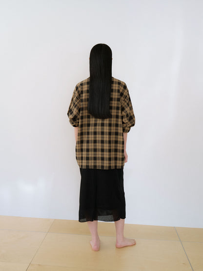 Check Flap Jacket - Black 4