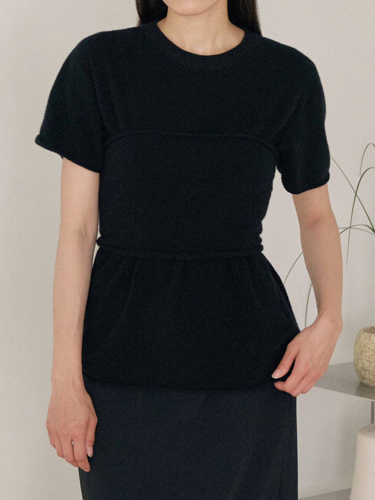 Cashmere Bustier - Black 8