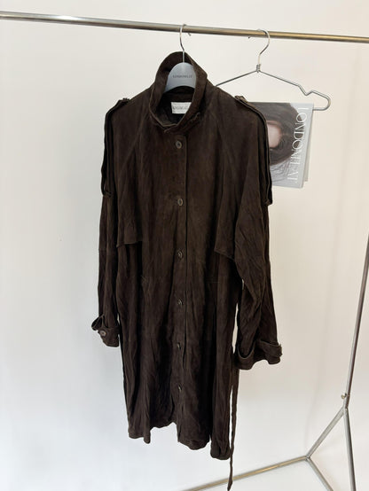 Suede Inkle Trench Coat